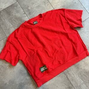 Daily Drills Red Short Sleeve Sweatshirt